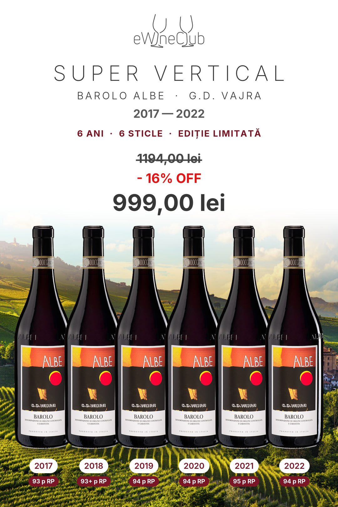 Selecția Super Vertical Barolo Albe 2017–2022